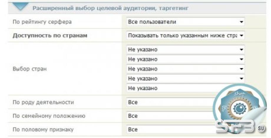 Таргетинг для seoedit